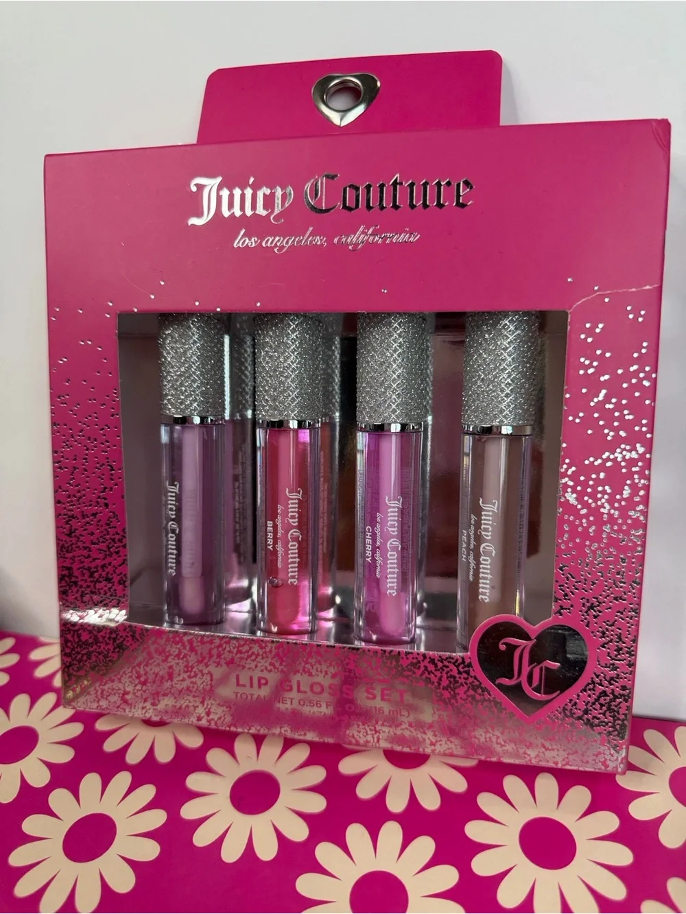 Juicy Couture Pink Lip‎ Gloss Set - Four Shimmery Pink Shades